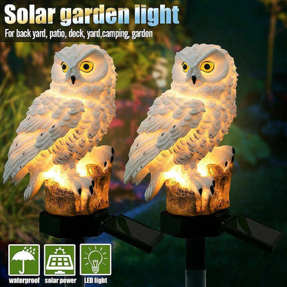 Solar powered Owl shape Garden Lawn Light