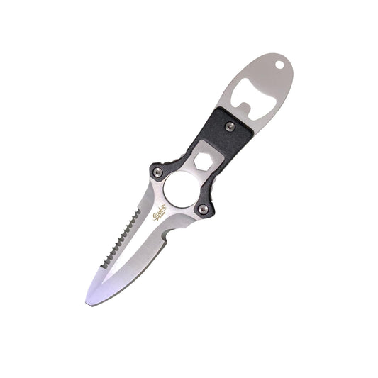 Scuba Prime Dive Knife - Lightweight and Sharp Ankle Knife for Diving Gear with Leg Strap Multifunctional Tools for Scuba Divers Hunters Campers and Freediving Enthusiasts