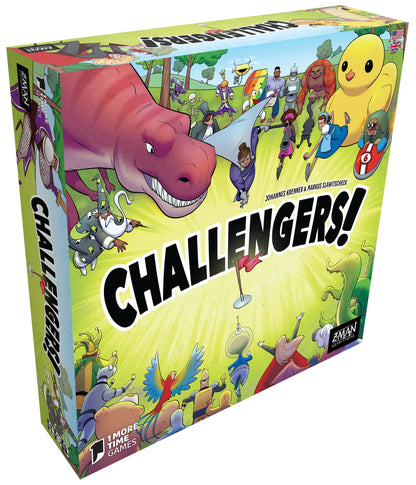 Challengers Card Game | Strategy/Interactive Deck Management Game | Fun Family Game for Adults and Kids | Ages 10+ | 1-8 Players | Average Playtime 45 Minutes | Made by Z-Man Games