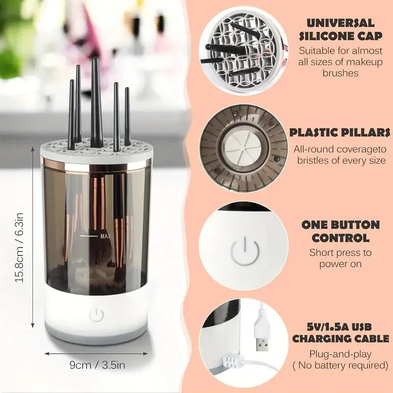 Automatic Makeup Brush Cleaner usb powered