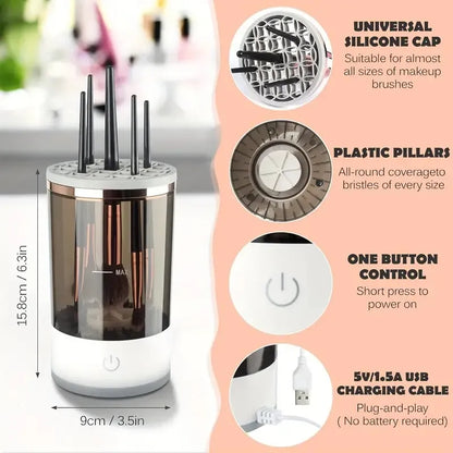 Automatic Makeup Brush Cleaner usb powered