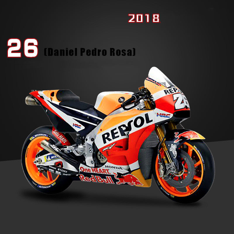 1:18 Alloy Motorcycle Model - Ducati, Yamaha, Honda Repsol