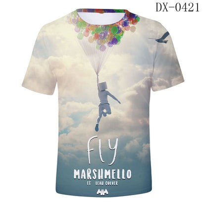 Marshmello 3D Unisex T-Shirt - Trendy DJ Style
