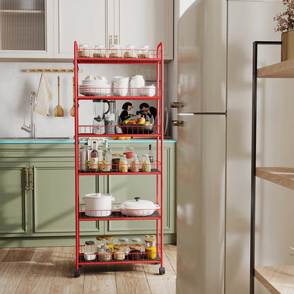 Rolling Storage Trolley Cart for Bathroom Toilet Washroom