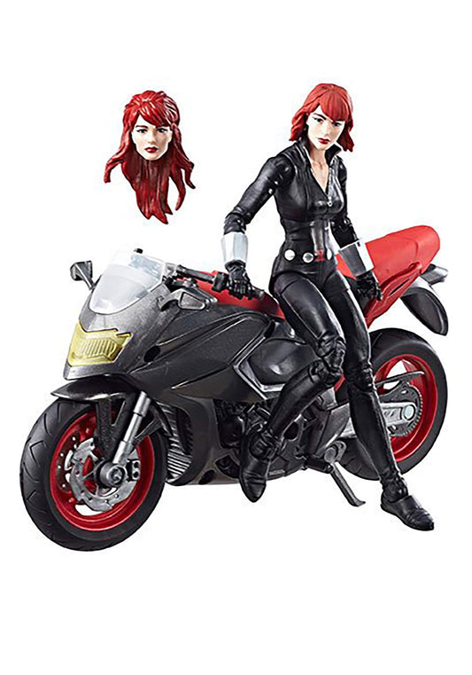 Marvel Legends Series 6-inch Black Widow with Motorcycle