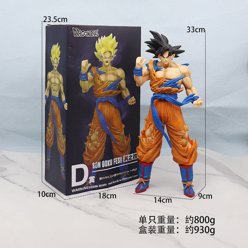Dragon Ball Super Saiyan Action Figures - Goku & Vegeta