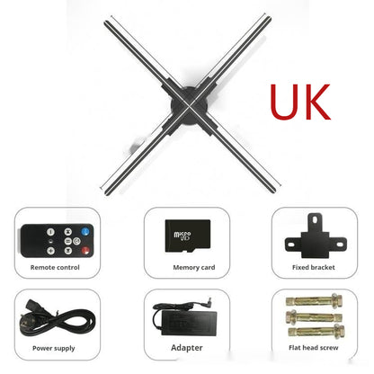 Holographic Rotating Fan Screen Projector 80cm