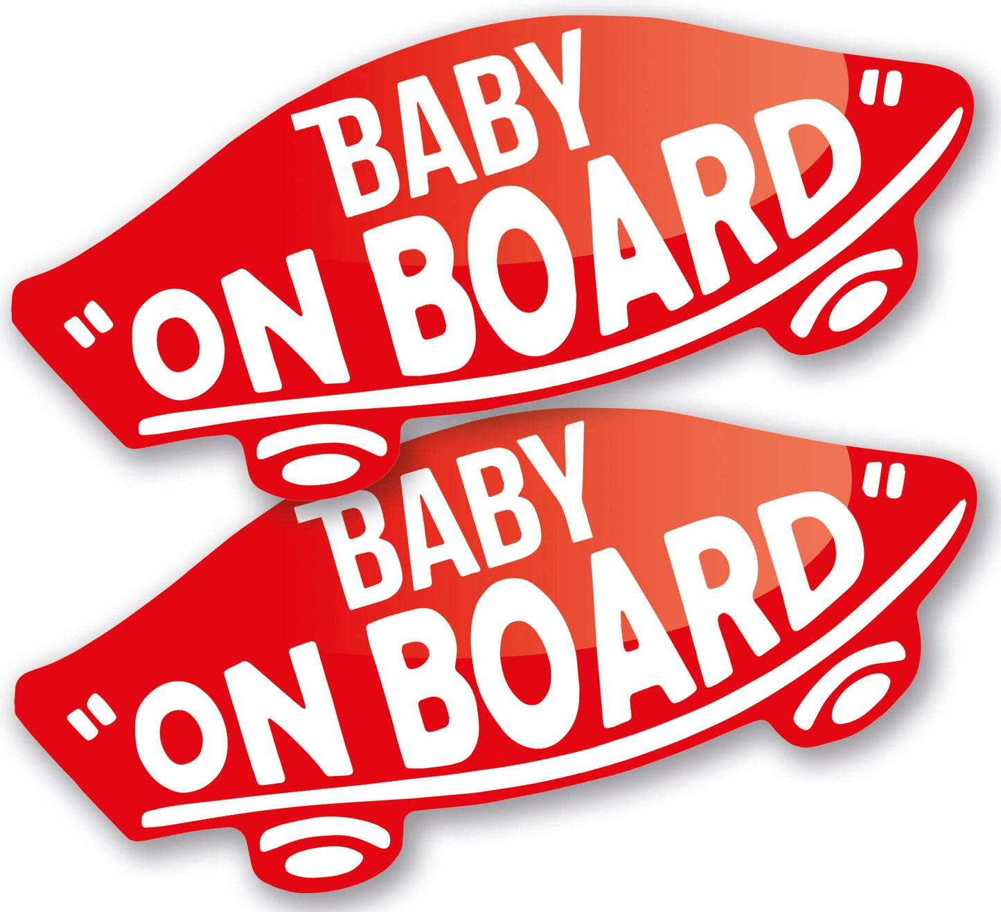 Baby on Board Sticker for Car Baby on Board Sign for Car Self Adhesive Two Pack Family Car Stickers and Baby Travel Essentials