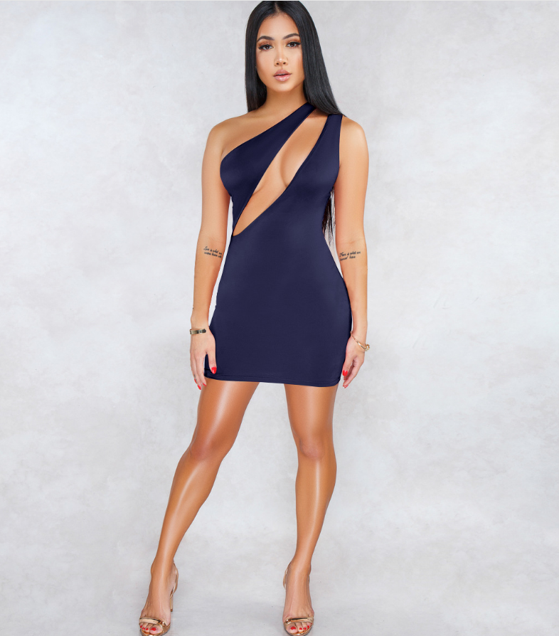 One-Shoulder Sexy Dress woman women date couple party night clubbing