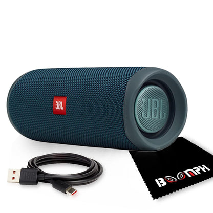 JBL Flip 5: Portable Wireless Bluetooth Speaker IPX7 Waterproof - Blue
