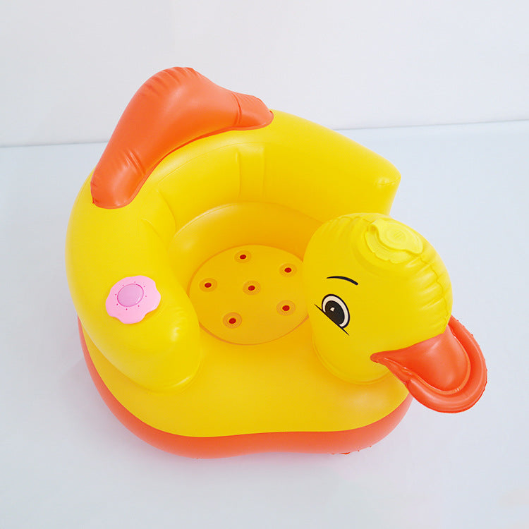 Wholesale Thick Inflatable Yellow Duck Baby Chair