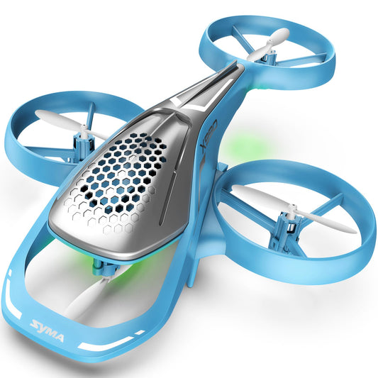 SYMA Remote Control Helicopter 2.4Ghz Aerobatic Drone with Altitude Hold One Key Take Off/Landing Headless Mode LED Lights Ideal Gift for Kids Bule