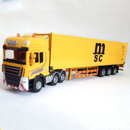1:50 Scale Delivery Container Truck Model Toy Vehicle 28cm