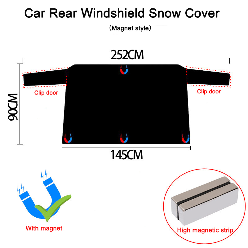 Car magnetic snow cover varies sizes