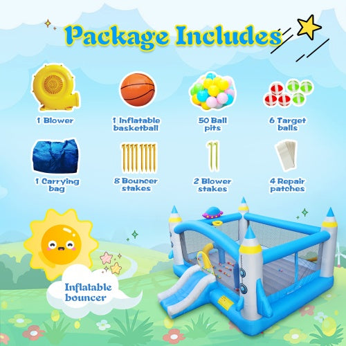 Inflatable Bouncers For Children KID BABY 198 x 180 INCHES Indoor outdoor use