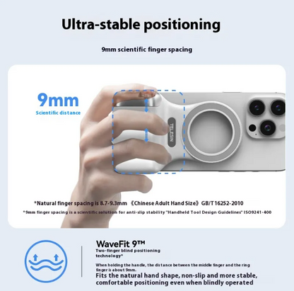 iPhone Magnetic Photography Handle – Wireless Bluetooth MagSafe Camera Aid