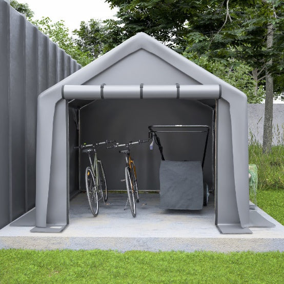 Garage Ventilated Carport 8x8ft sun shade outdoor storage