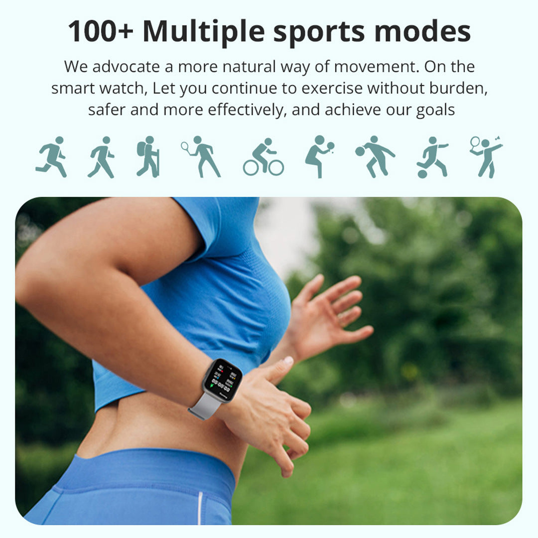 2inch OLED Smart Watch heart rate waterproof Bluetooth calls sleep blood oxygen monitor