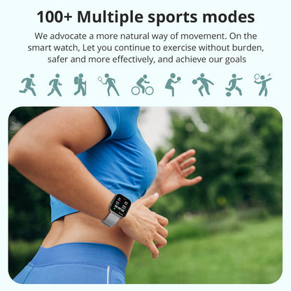 2inch OLED Smart Watch heart rate waterproof Bluetooth calls sleep blood oxygen monitor