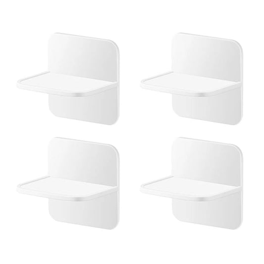 EYAKEG 4 Packs Adhesive Furniture Anchors No Drill Anti Tip Furniture Wall Anchors for Baby Proofing Secure Bookshelf Dresser Shelf Cabinet to Wall for Child Safety - Removable No Screw White