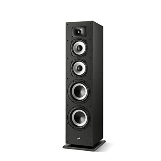 Polk Monitor XT70 Large Tower Speaker - Hi-Res Audio Certified Dolby Atmos & DTS:X Compatible 1" Tweeter (2) 6.5" Dynamically Balanced Woofers (2) 8" Passive Radiators (Single Midnight Black)
