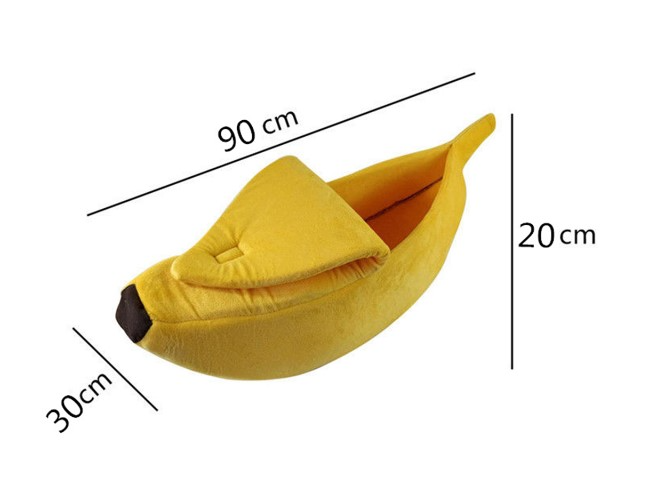 Banana Cozy Pet Bed dog cat