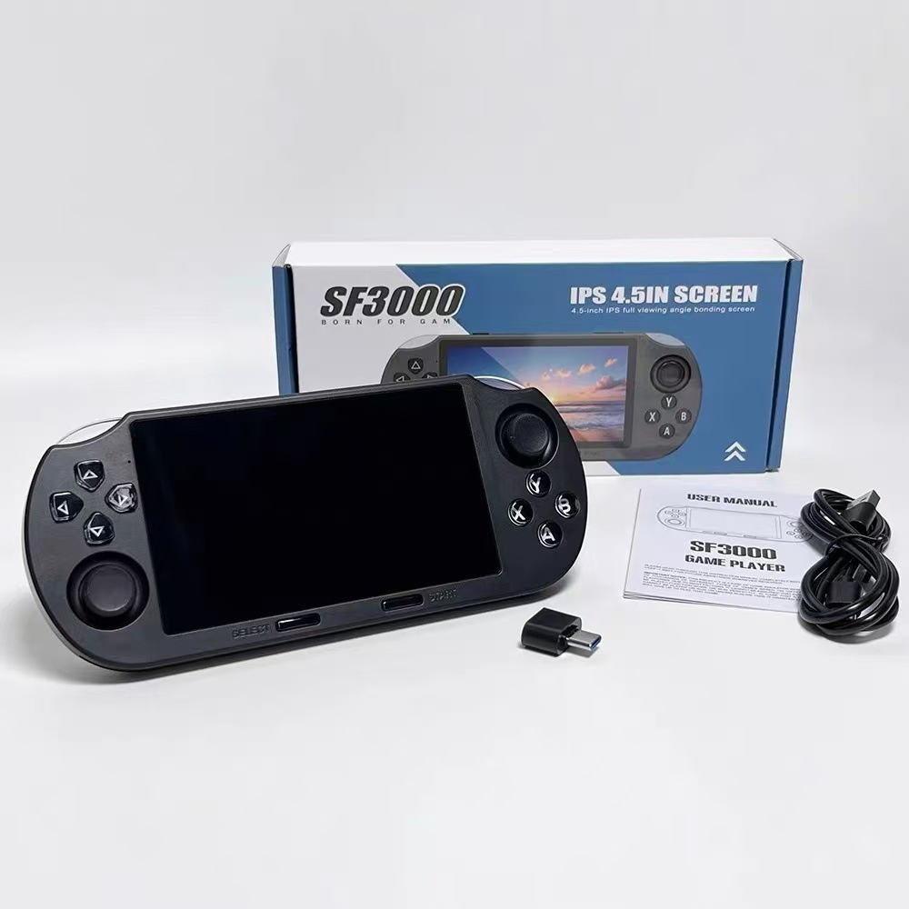SF3000 Handheld Game Console 4.5 HD screen mp4 USB
