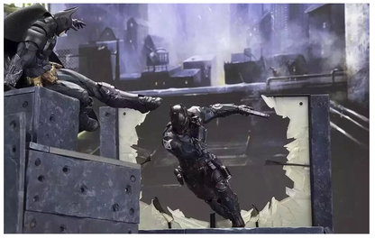 DC Arkham Knight and Batman Model Figure Collectible