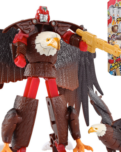 Child kid Animal Robot Toys: Lion, Tiger, Eagle Transforming Set