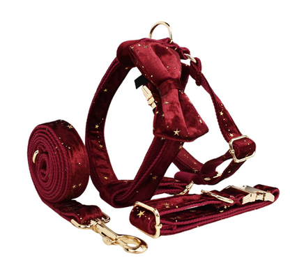 Velvet Fabric Pet Collar for Dogs
