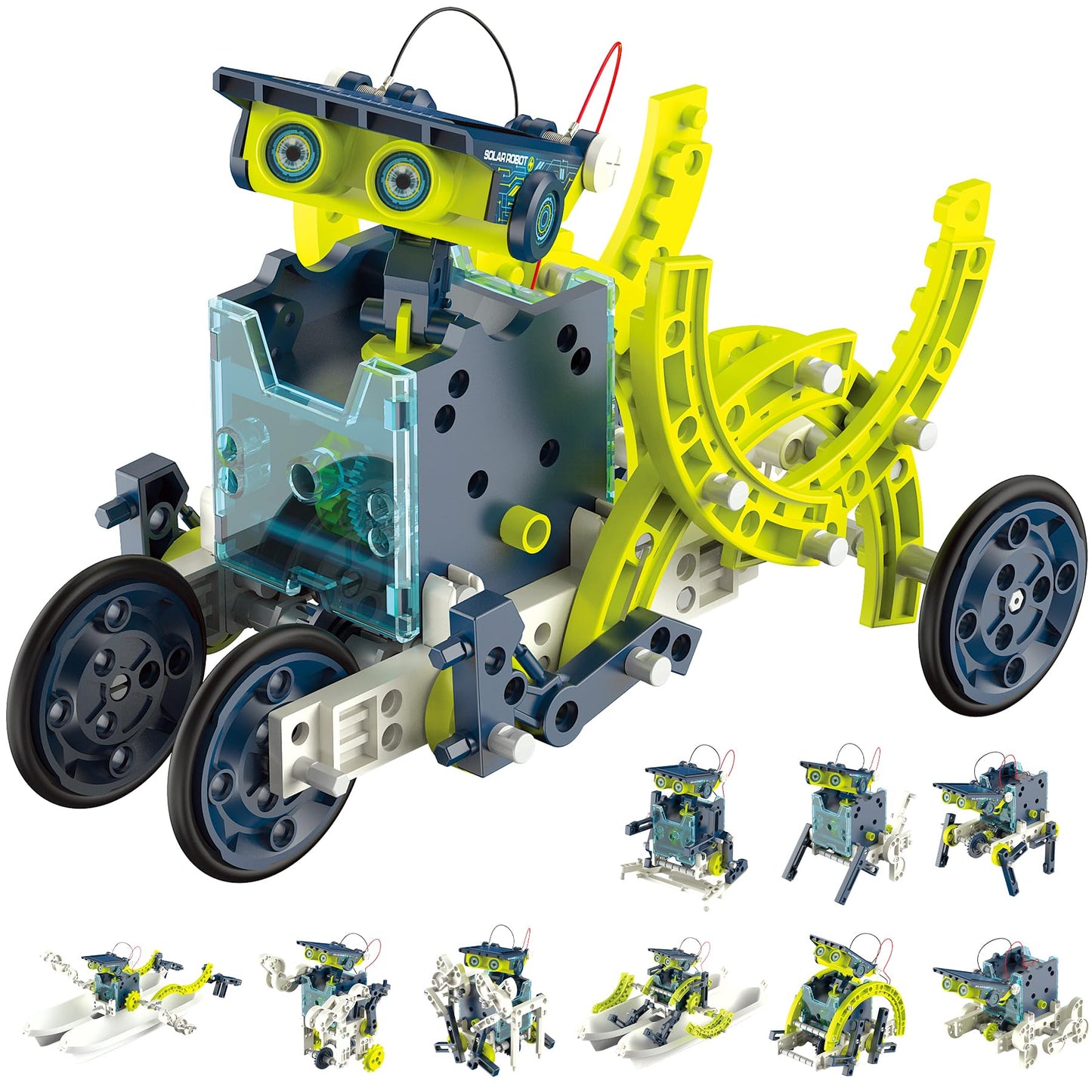 Hot Bee 12-in-1 STEM Solar Robot Kit - STEM Projects for Kids Ages 8-12 Learning Educational Science Kits DIY Building Toys Birthday for 8 9 10 11 12 13 Year Old Boys Girls