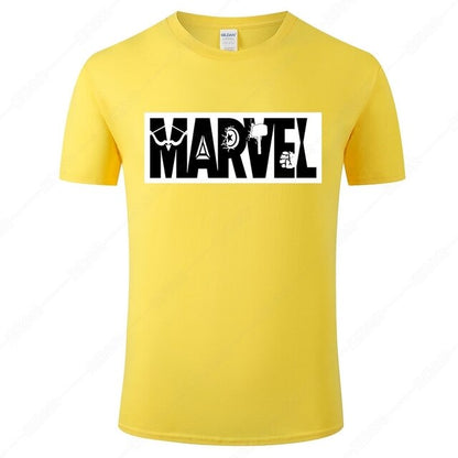 Marvel Printed Cotton Men's T-Shirt - Fashionable Street Style