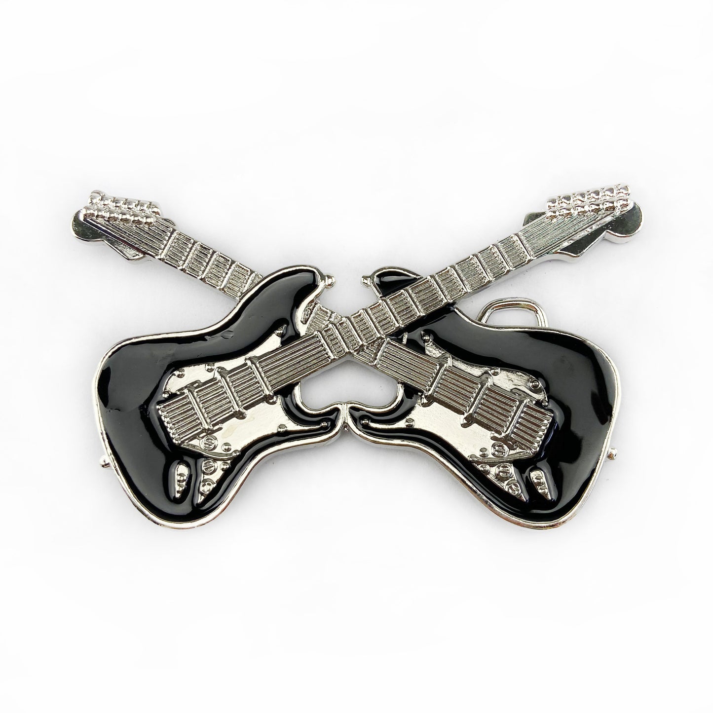 BULLZINE Zinc Alloy Guitar Music Belt Buckle 01884
