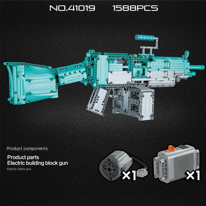 M249 Electric Building Block Gun Toy - MOC Tech Set