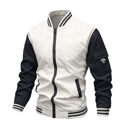 Men Thin Windbreaker Bomber Jacket (One Piece)