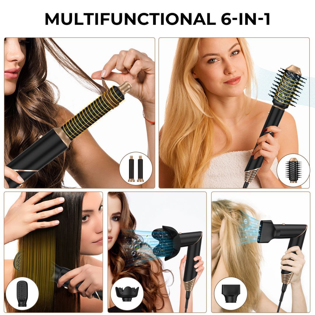 Six-in-One Automatic Hair Dryer 1000w