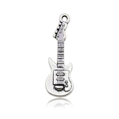 Cute DIY Music Series Violin Guitar Note keychain pendant necklace