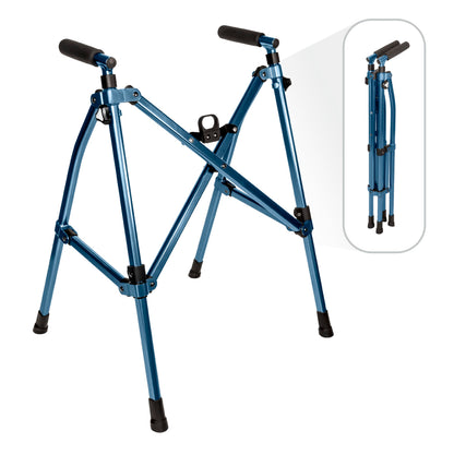 Wonder Walker Lite by Stander Lightweight and Foldable Walker for Adults Seniors and Elderly Collapsible Travel Walker for Mobility Support Compact Standard Walker Without Wheels Blue
