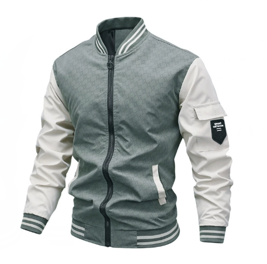 Men Thin Windbreaker Bomber Jacket (One Piece)