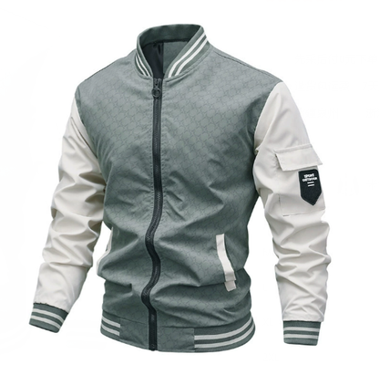 Men Thin Windbreaker Bomber Jacket (One Piece)