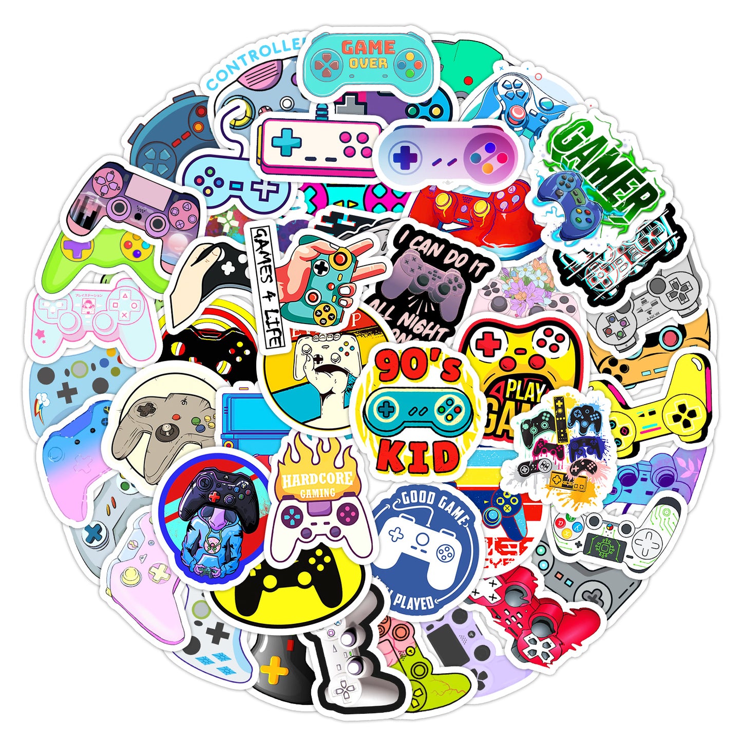 50 PCS Waterproof Game Console Graffiti Stickers