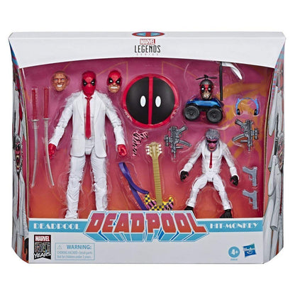 Marvel Comics 80th Anniversary Legends Series 6"- Scale Vintage Comic-Inspired Deadpool & Hit-Monkey Collectible Action Figure 2 Pack