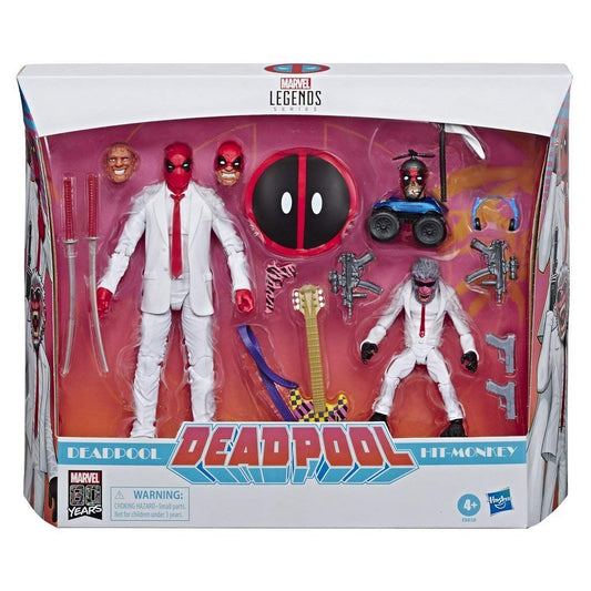 Marvel Comics 80th Anniversary Legends Series 6"- Scale Vintage Comic-Inspired Deadpool & Hit-Monkey Collectible Action Figure 2 Pack