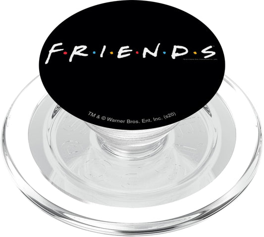 Friends Logo White PopSockets PopGrip for MagSafe iPhone