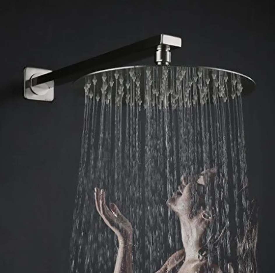 Large Chrome 304 Stainless Steel 8 inches Rainfall Shower Head