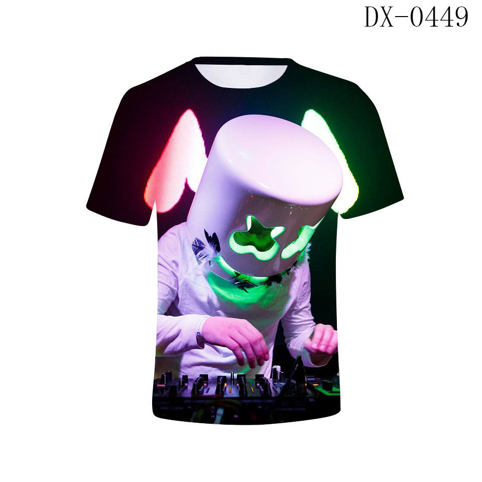 Marshmello 3D Unisex T-Shirt - Trendy DJ Style