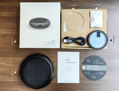 Car solar power air purifier 5V USB