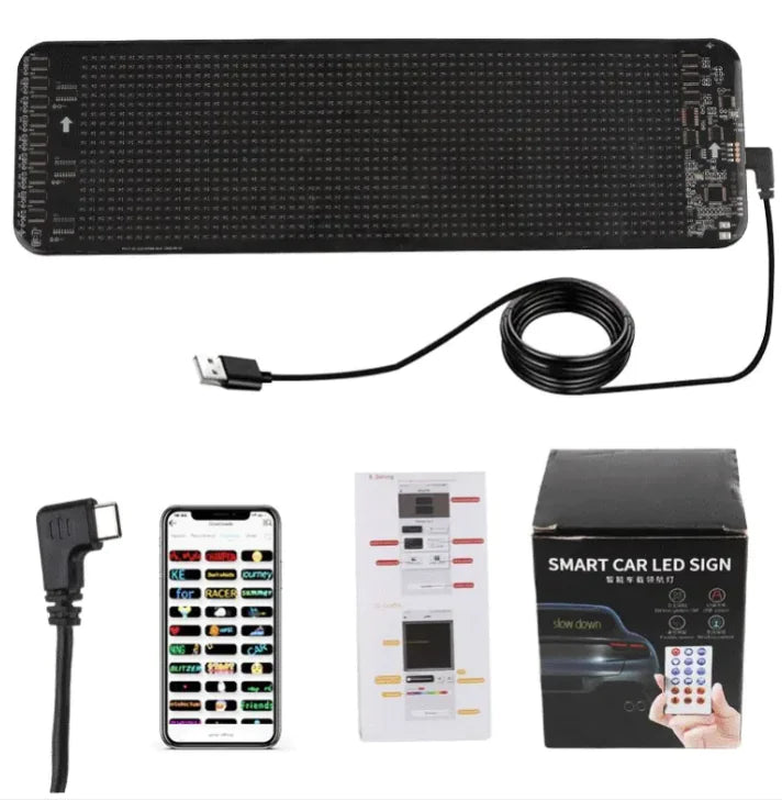 Programmable Car LED pad APP Control 370x120x50mm