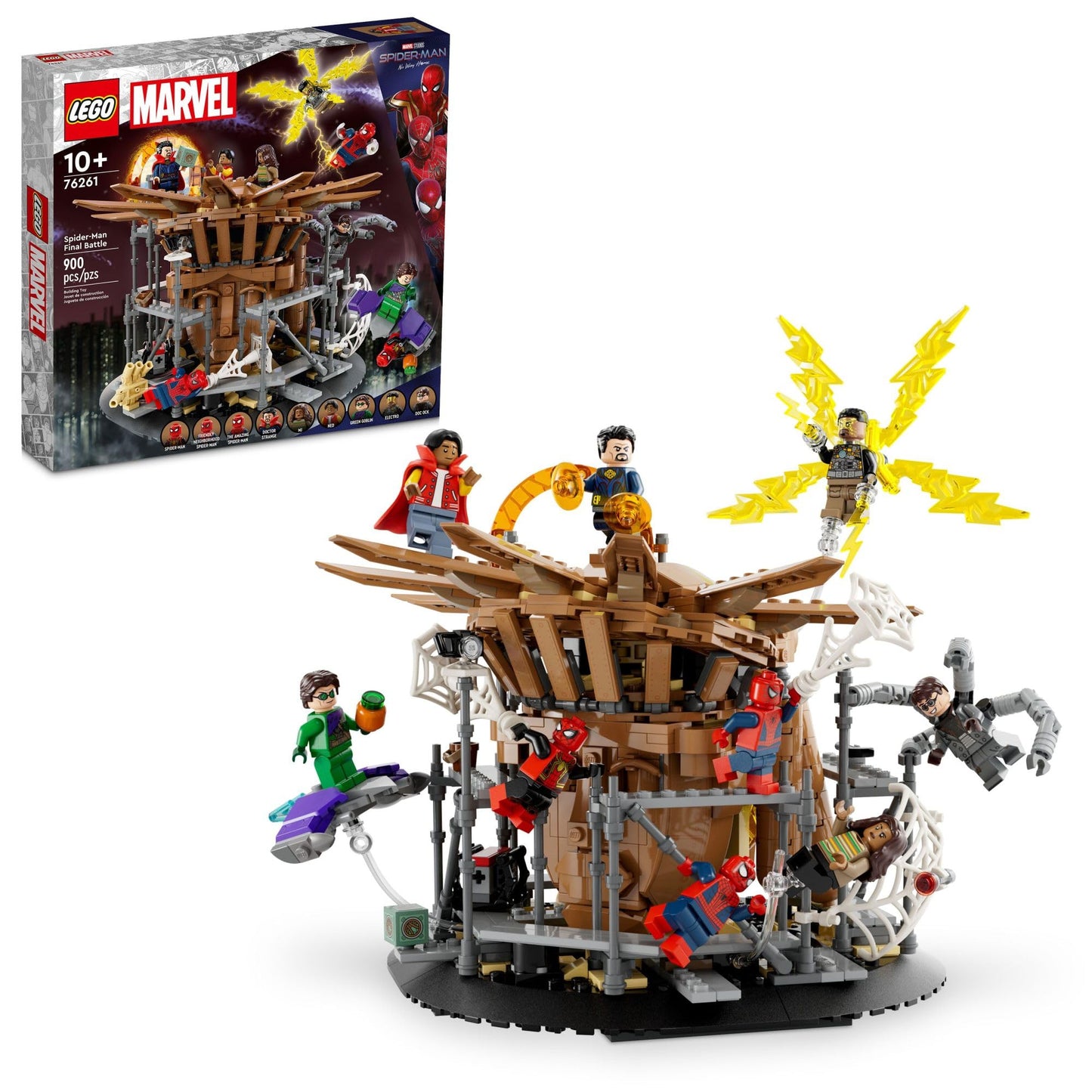 LEGO Marvel Spiderman Final Battle 76261 Building Toy Set Marvel Collectible Based on The Climax of The Spider-Man: No Way Home Movie Multiverse Marvel Playset with 3 Versions of Spider-Man