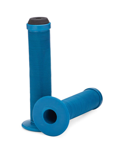 25NINE Ronin Grip with Flange - Flanged BMX Bike and Scooter Handlebar Grips with End Plugs - Denim
